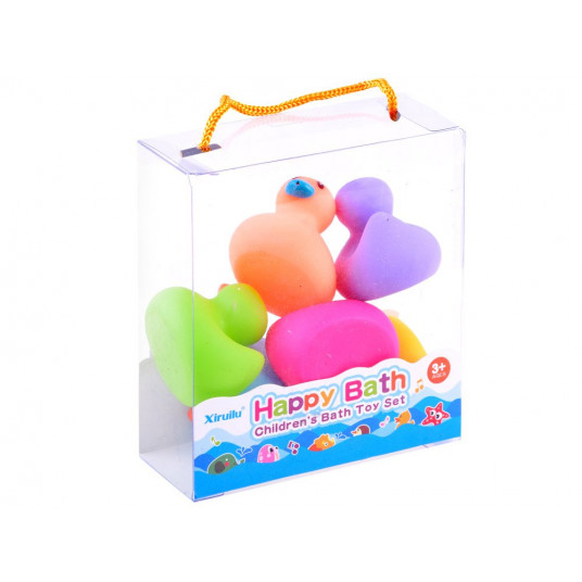 Colorful rubber ducklings. Fun in the bath ZA3351