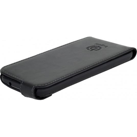 Bugatti Flip Case Vertical Opens Premium Leather Case Apple iPhone 6 / 6S Black