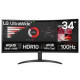 LG 34WR50QK-B.AEU Curved UltraWide Monitor 34"/21:9, 3440x1440, HDMI, DisplayPort USB