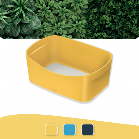 Uzglabāšanas kaste Cozy L:MyBox bez vāka, dzeltena, gab.