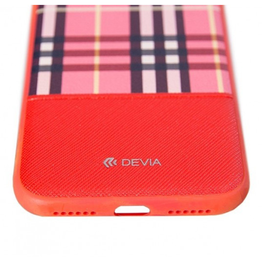 Devia Lattice Silicone Back Case For Apple iPhone X / XS Red