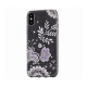 Devia Bloosom Silicone Back Case With Swarovsky Crystals For Apple iPhone X / XS Silver