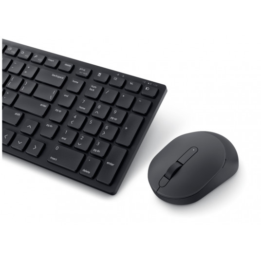 Dell | Silent Keyboard and Mouse | KM555 | Keyboard and Mouse Set | Wireless | Russian (QWERTY) | Black | 2.4 GHz, Bluetooth 5.1 | Wireless connection