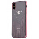 Devia Crystal Meteor Silicone Back Case With Swarovsky Crystals For Apple iPhone X / XS Rose Gold