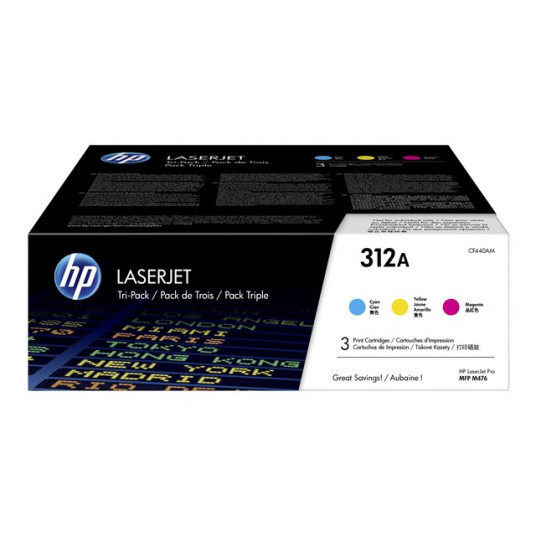 "HP Toner 312A CF440AM Multiipack 3er C/M/Y"