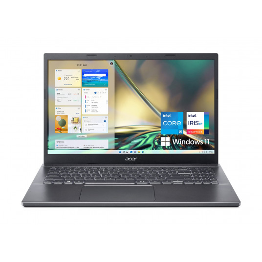 Acer Aspire 5 A515-57 15,6"|Intel Core i7-1255U (10C/12T, 1,2-4,7 GHz, 12MB)|16GB DDR4|1TB SSD|15,6", FHD, 1920 x 1080, IPS, ComfyView, LCD|Wi-Fi + BT 5.1|Windows 11 pro|Atjaunināts/atjaunots