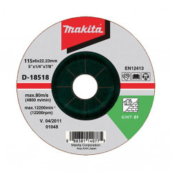 Slīpēšanas disks Makita D-18518, 125x6x22,23 mm