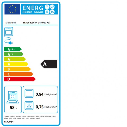 Elektriskā plīts Electrolux LKR562066W