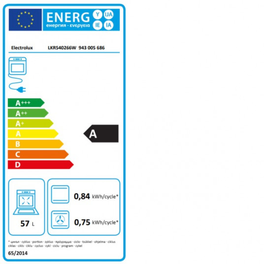 Elektriskā plīts Electrolux LKR540266W