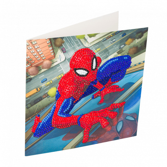 SPIDER-MAN Crystal Art Kartīte "Zirnekļcilvēks", 18 x 18 cm