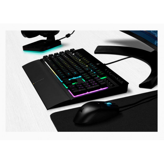 Corsair K55 RGB PRO Gaming Keyboard, RGB LED light, NA, Wired, Black