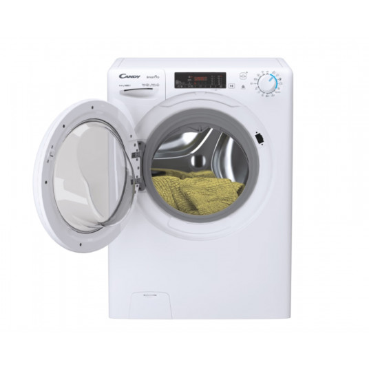 Candy Washing Machine with Dryer | CSHW 4645TW3/1-S | Energy efficiency class C/E | Front loading | Washing capacity 6 kg | 1400 RPM | Depth 45 cm | Width 60 cm | Display | Digit | Drying system | Drying capacity 4 kg | Steam function | White