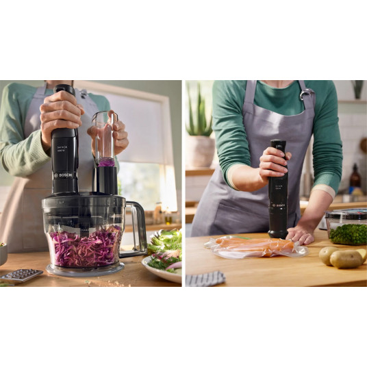 Bosch Serie 4 MSM4B621 blenderis 0,6 L Iegremdējamais mikseris 1000 W antracīts, caurspīdīgs