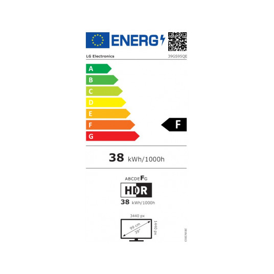 UltraGear 39GS95QE-B 39" OLED 21:9 izliekts ekrāns