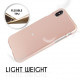 Mercury i-Jelly Back Case Strong Silicone Case With Metallic Glitter for  Apple iPhone XS MAX Light Pink