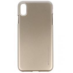 Mercury i-Jelly Back Case Strong Silicone Case With Metallic Glitter for  Apple iPhone XS MAX Gold