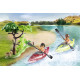 Konstruktors Playmobil kempings ar ugunskuru 71425