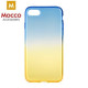 Mocco Gradient Back Case Silicone Case With gradient Color For Apple iPhone X / XS Blue - Yellow