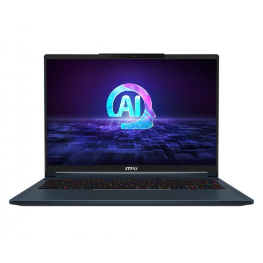 Notebook|MSI|Stealth 16 AI Studio A1VGG (20 gadu jubilejas komplekts)|CPU Core Ultra|u9-185H|2300 MHz|16"|2560x1600|RAM 32GB|DDR5|5600 MHz|SSD 2TB|NVIDIA GeForce RTX 4070|8GB|NVIDIA GeForce RTX 4070|8GB|LED |Karšu lasītājs Micro SD|Windows 11 Pro|Zils|1.9