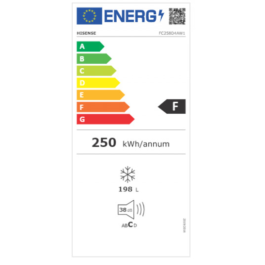 Horizontālā saldētava  Hisense FC258D4AW1