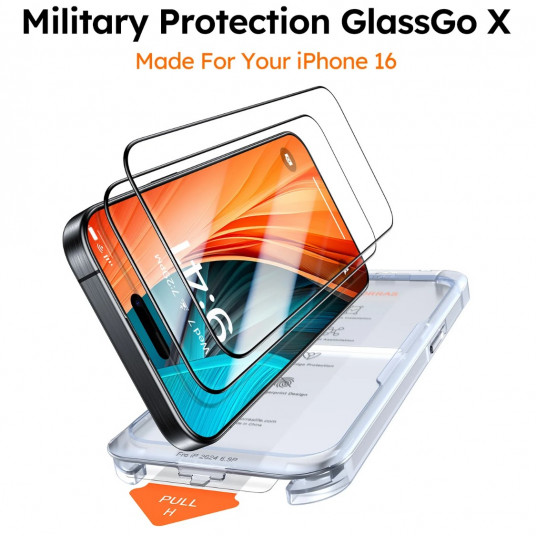 Protective screen glass TORRAS GlassGo iPhone 16 Pro Max 9H+ (2pcs)