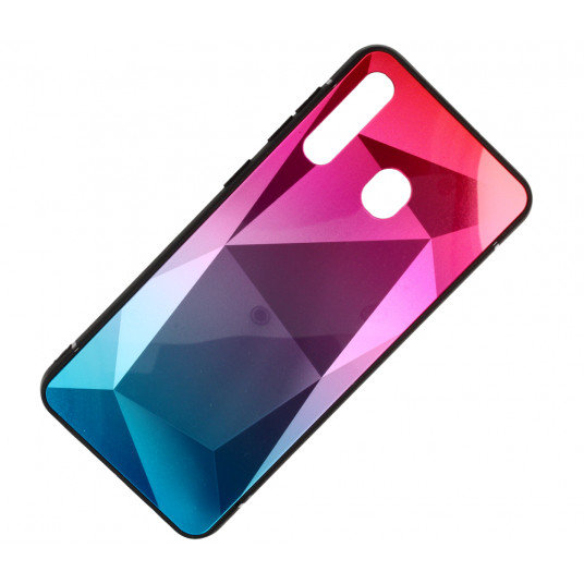Mocco Stone Ombre Back Case Silicone Case With gradient Color For Apple iPhone X / XS Pink - Blue