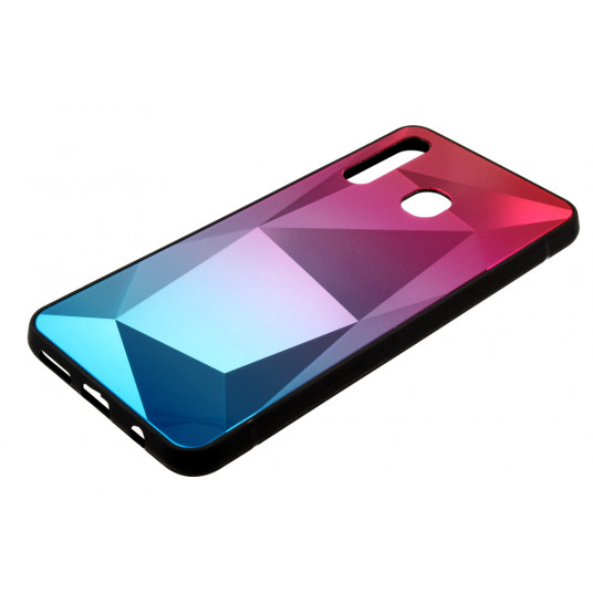 Mocco Stone Ombre Back Case Silicone Case With gradient Color For Apple iPhone X / XS Pink - Blue