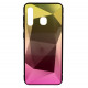 Mocco Stone Ombre Back Case Silicone Case With gradient Color For Apple iPhone X / XS Yellow - Pink