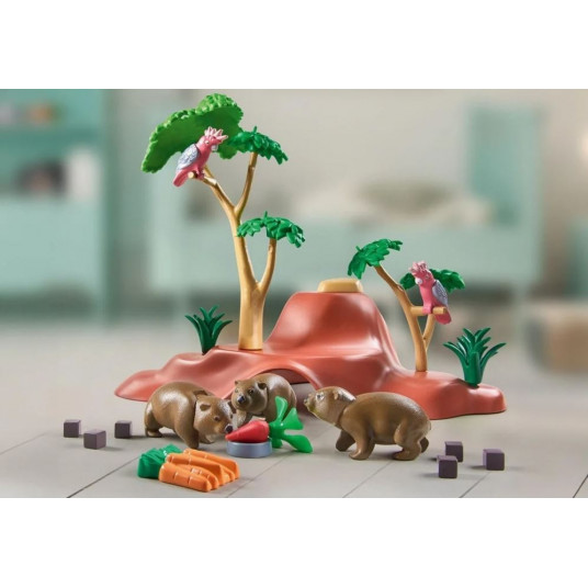 "Wiltopia 71625 Vombatu patversmes figūru komplekts