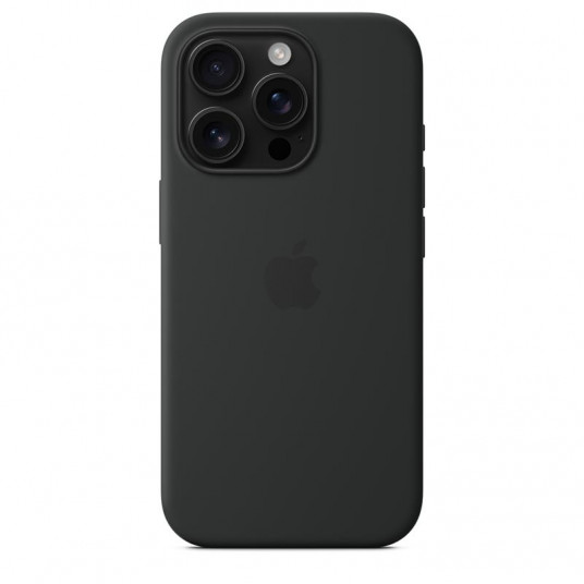 iPhone 16 Pro Silicone Case with MagSafe - Black