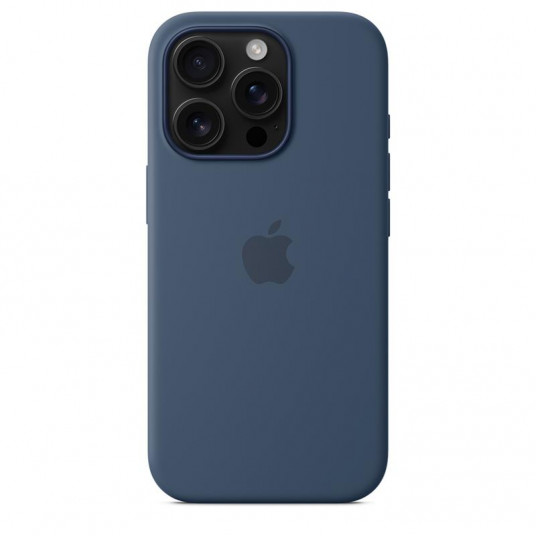 iPhone 16 Pro Silicone Case with MagSafe - Denim