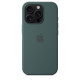 iPhone 16 Pro Silicone Case with MagSafe - Lake Green