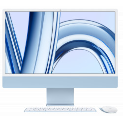 iMac 24 collu 4,5 K Retina, Apple M3 8C CPU, 8 C GPU/8GB/256 GB SSD/Blue/RUS