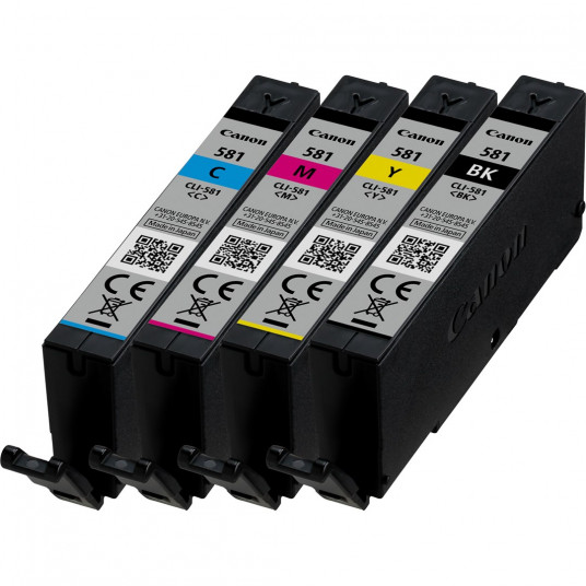 "Canon Tinte CLI-581 2103C004 4er Multipack (BKMCY) bis zu 250 Seiten gemäß ISO/IEC 24711"