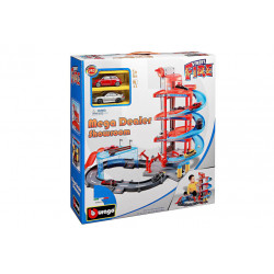 BBURAGO 1:43 komplekts Mega Dealer Showroom Street Fire, 18-30031