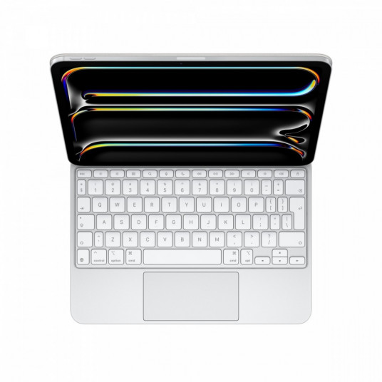 Magic Keyboard iPad Pro 11 collu (M4) - starptautiskā angļu valodā - balta