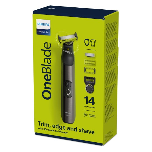 Philips OneBlade Pro 360 QP6551/15 Sejas un ķermeņa apmatojuma trimmeris un skuveklis