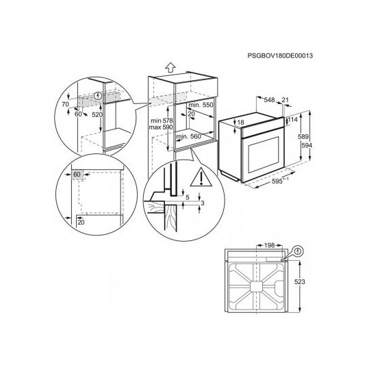 Cepeškrāsns Electrolux EOC8P39WX