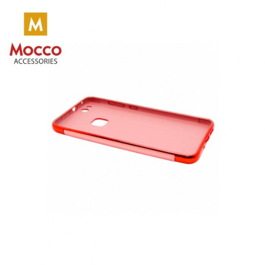 Mocco Exclusive Crown Back Case Silicone Case With Golden Elements for Apple iPhone X / XS Red