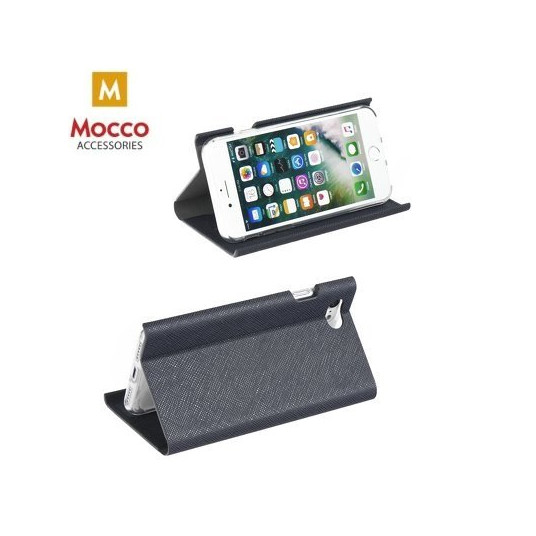 Mocco Bravo Book Case For Apple iPhone X Blue