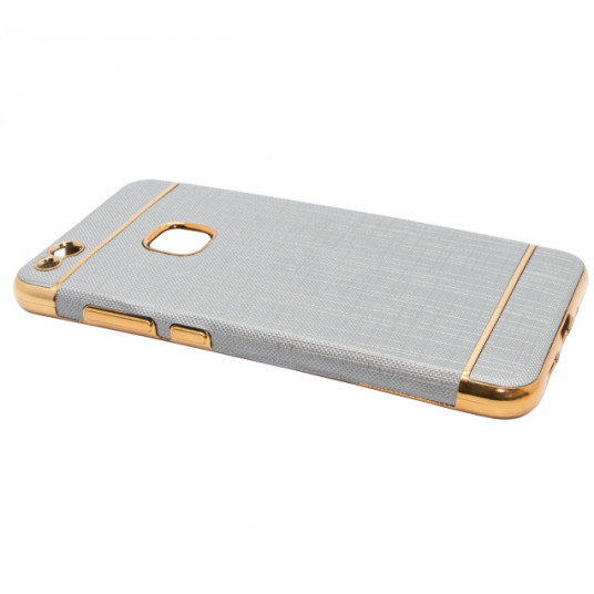 Mocco Exclusive Crown Back Case Silicone Case With Golden Elements for Apple iPhone X / XS Grey