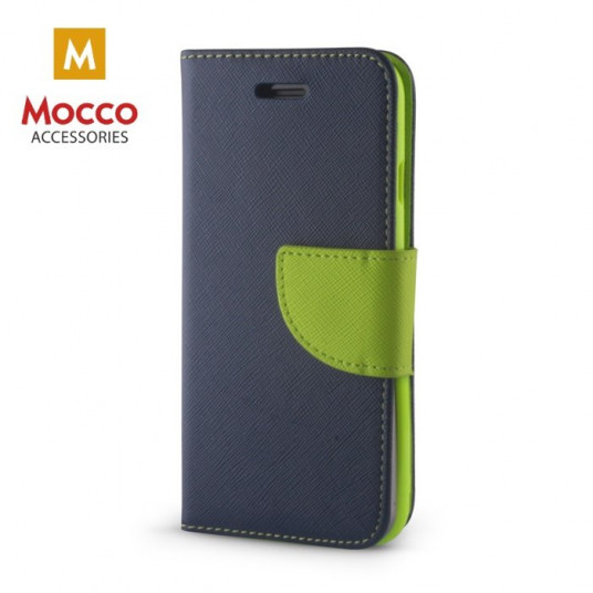 Mocco Fancy Book Case For Apple iPhone XS / X Blue - Green