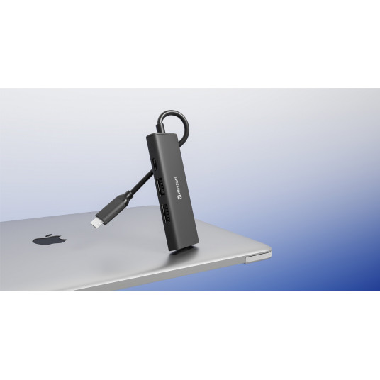 Swissten 4in1 USB-C Hub Multi-port laptop docking station 100W / HDMI 4K / 2x USB-A