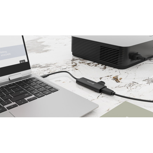 Swissten 4in1 USB-C Hub Multi-port laptop docking station 100W / HDMI 4K / 2x USB-A