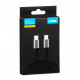 iBOX IKUTC USB-C kabelis 60W 2m Melns