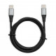 iBOX IKUTC USB-C kabelis 60W 2m Melns