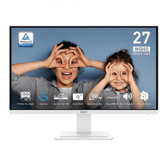 MSI 27" PRO MP273QW E2 IPS QHD 100 Hz monitora 2xHDMI DP skaļruņi