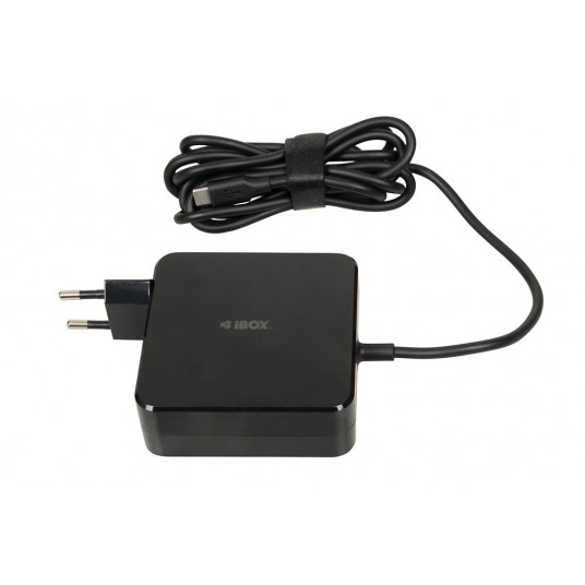 iBOX IUZ100TC klēpjdatora lādētājs PD 100W, E-mark mikroshēma