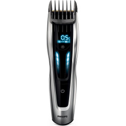 Philips Hairclipper series 9000 HC9450/20 Cordless or corded, Step precise 0.1 mm, melns/Silver, Operating time (max) 120 min