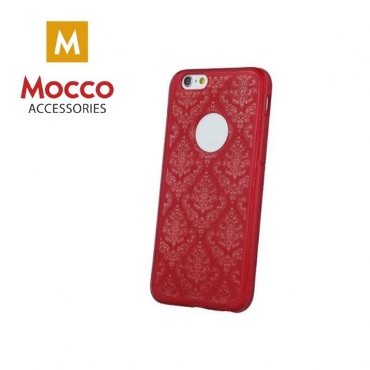 Mocco Ornament Back Case Silicone Case for Apple iPhone X / XS Red
